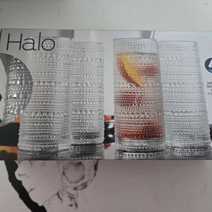 Halo Clear Glass Tumbler Set